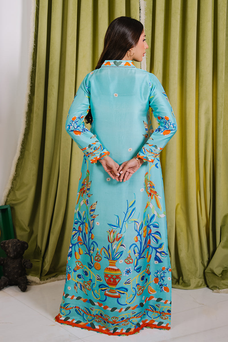 Mina Hassan | Signature Luxe 25 | Amalfi Treat Kaftan - RTS - Formal Dress - available at Maria Faisal in UK and USA.