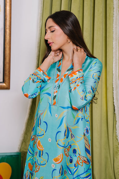 Mina Hassan | Signature Luxe 25 | Amalfi Treat Kaftan - RTS - Formal Dress - available at Maria Faisal in UK and USA.