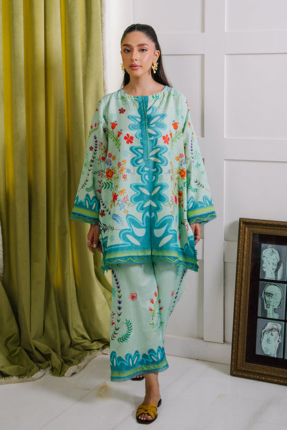 Mina Hassan | Signature Luxe 25 | Mint Garden - Formal Dress - available at Maria Faisal in UK and USA.