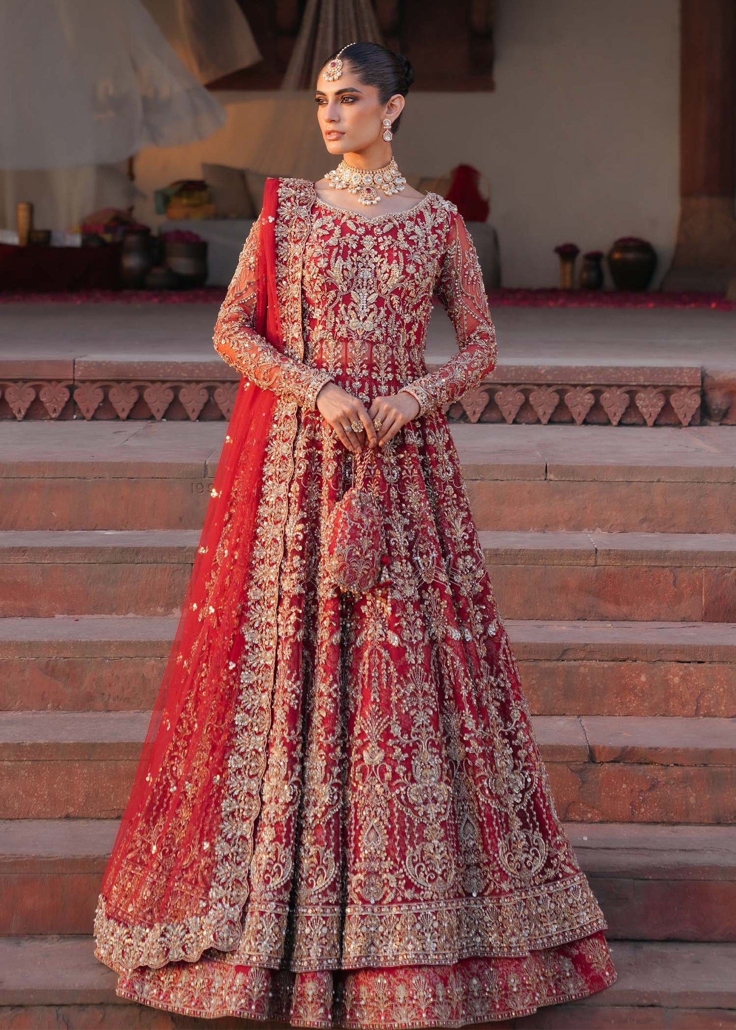 Kanwal Malik | Sajni Wedding Festive | ARMAL - Wedding Dress - available at Maria Faisal in UK and USA.