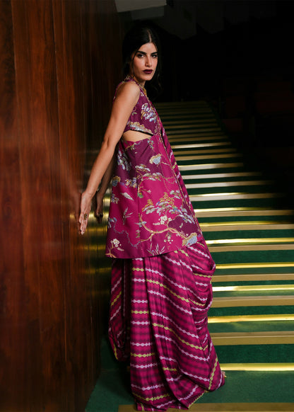 Crimson | Silk Eid Pret | Dilruba - Plum