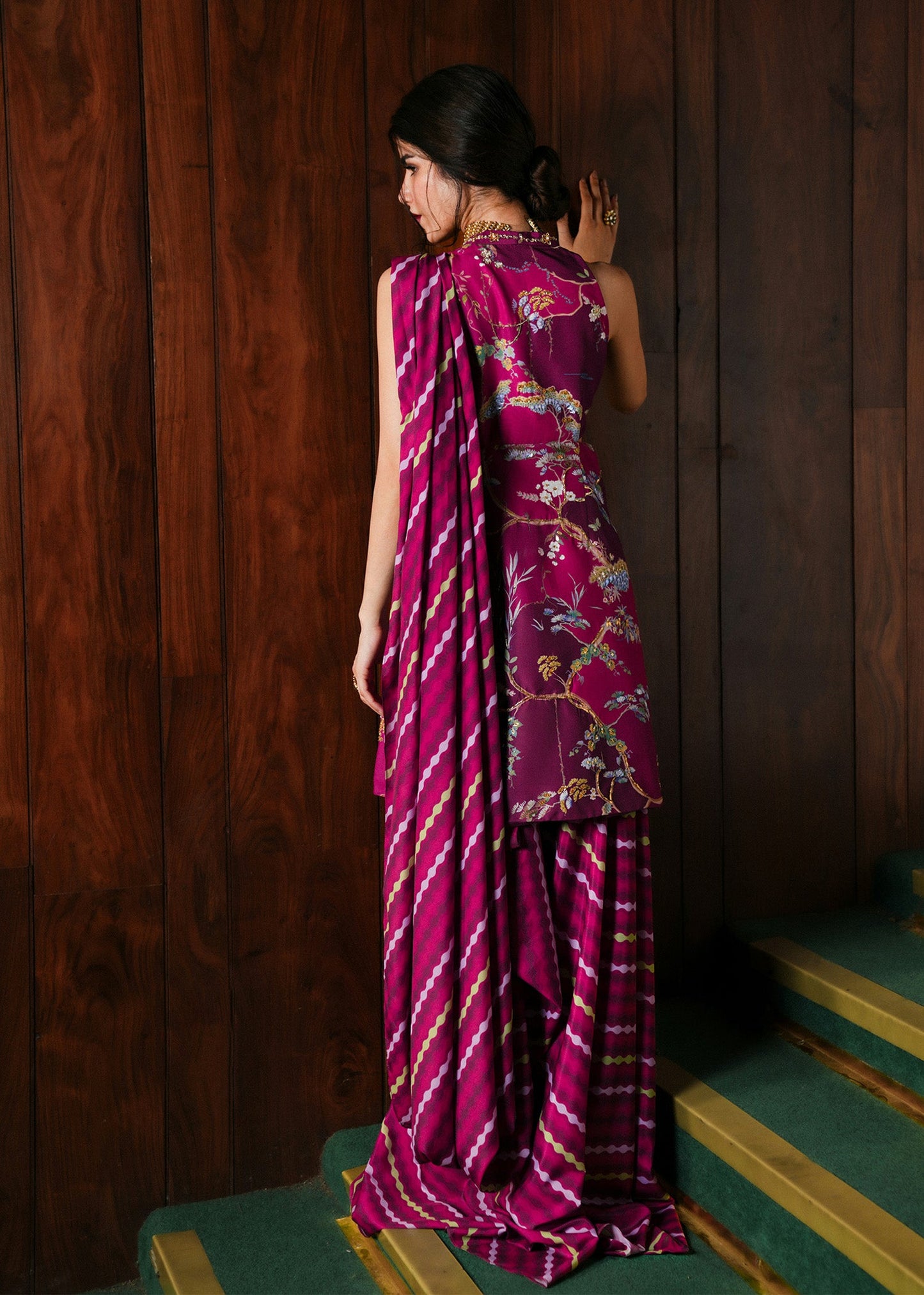 Crimson | Silk Eid Pret | Dilruba - Plum