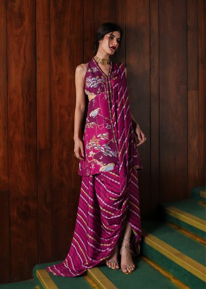 Crimson | Silk Eid Pret | Dilruba - Plum