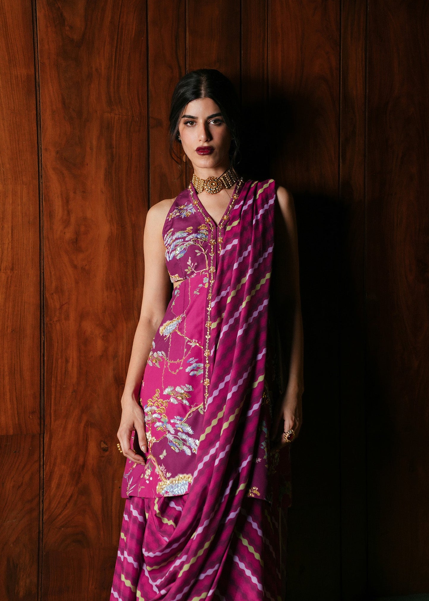 Crimson | Silk Eid Pret | Dilruba - Plum