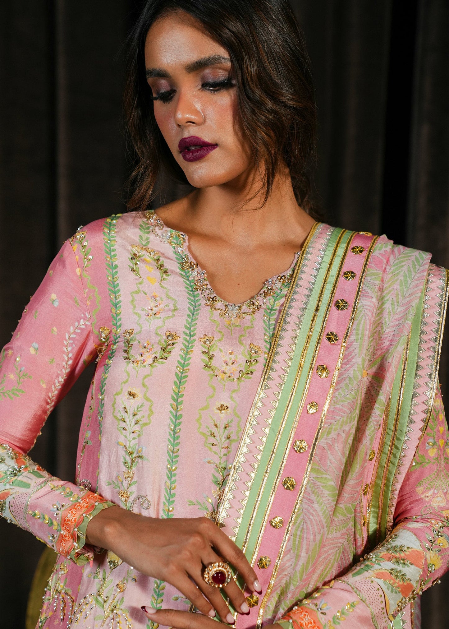 Crimson | Silk Eid Pret | Rangralli - Candy