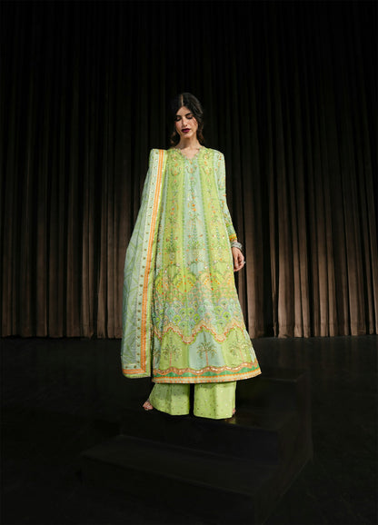 Crimson | Silk Eid Pret | Rangralli - Lime