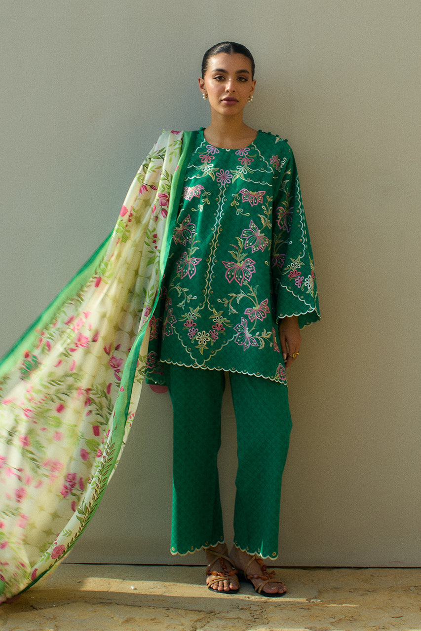 Sania Maskatiya | Luxury Lawn 25 | Jehan (B) - Ladies Clothes - Maria Faisal