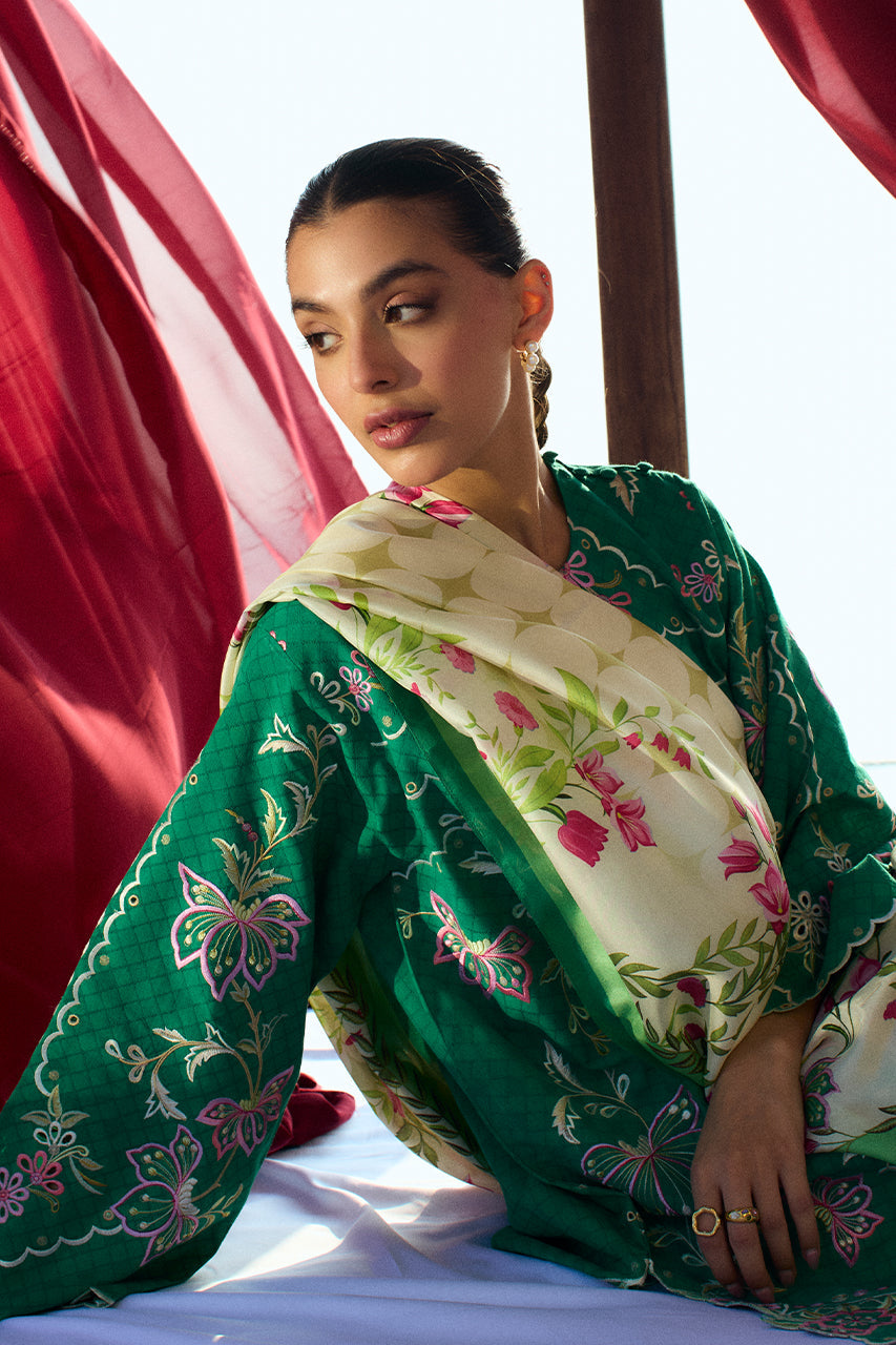 Sania Maskatiya | Luxury Lawn 25 | Jehan (B) - Ladies Clothes - Maria Faisal