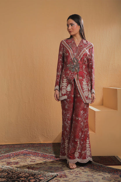 Shamaeel Ansari | Majestic Legacy | Ruby Royal Heritage - Bridal Dress - available at Maria Faisal in UK and USA.