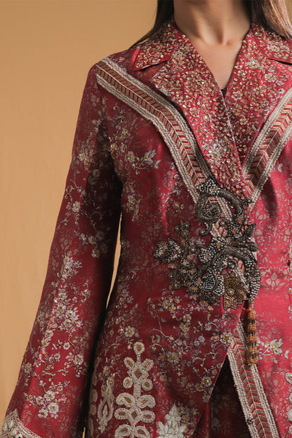 Shamaeel Ansari | Majestic Legacy | Ruby Royal Heritage - Bridal Dress - available at Maria Faisal in UK and USA.