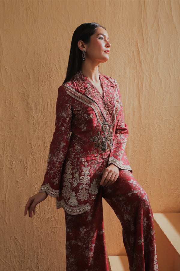 Shamaeel Ansari | Majestic Legacy | Ruby Royal Heritage - Bridal Dress - available at Maria Faisal in UK and USA.