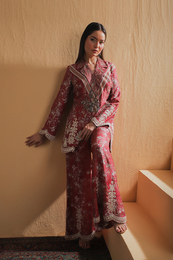 Shamaeel Ansari | Majestic Legacy | Ruby Royal Heritage - Bridal Dress - available at Maria Faisal in UK and USA.