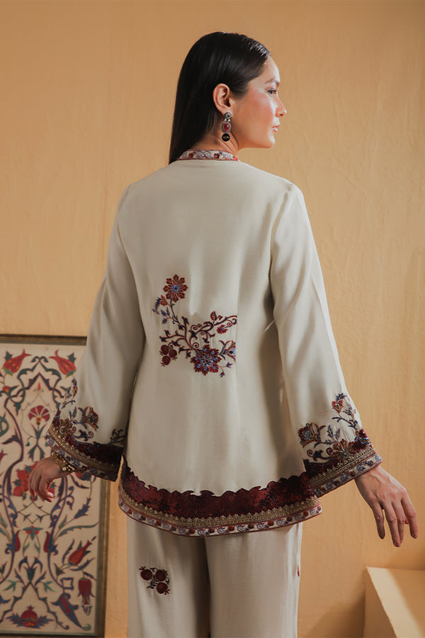 Shamaeel Ansari | Majestic Legacy | Ivory Blossom - Bridal Dress - available at Maria Faisal in UK and USA.