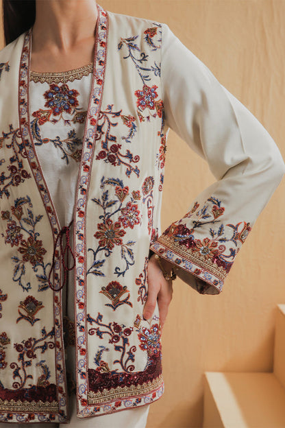 Shamaeel Ansari | Majestic Legacy | Ivory Blossom - Bridal Dress - available at Maria Faisal in UK and USA.