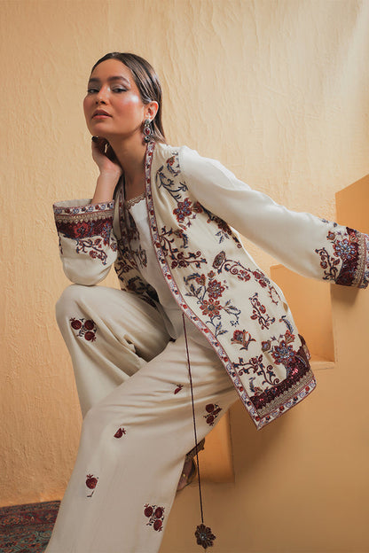 Shamaeel Ansari | Majestic Legacy | Ivory Blossom - Bridal Dress - available at Maria Faisal in UK and USA.