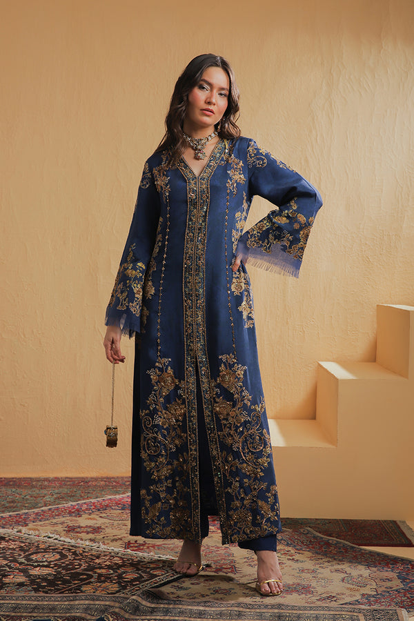 Shamaeel Ansari | Majestic Legacy | Sapphire Signature - Bridal Dress - available at Maria Faisal in UK and USA.