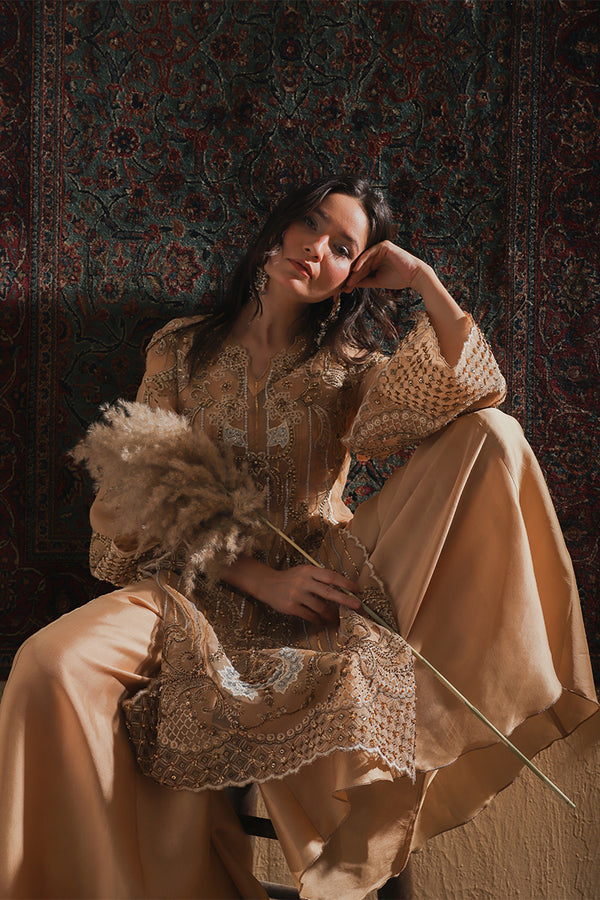 Shamaeel Ansari | Majestic Legacy | Amber Elixir - Bridal Dress - available at Maria Faisal in UK and USA.