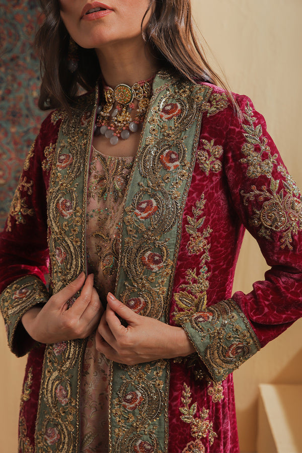 Shamaeel Ansari | Majestic Legacy |Crimson Heritage - Bridal Dress - available at Maria Faisal in UK and USA.