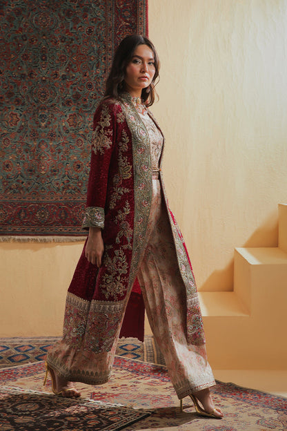 Shamaeel Ansari | Majestic Legacy |Crimson Heritage - Bridal Dress - available at Maria Faisal in UK and USA.