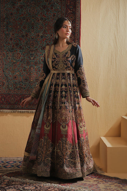 Shamaeel Ansari | Majestic Legacy | Royal Pishwas - Bridal Dress - available at Maria Faisal in UK and USA.