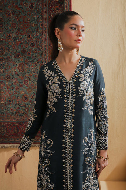 Shamaeel Ansari | Majestic Legacy | Midnight Grace - Bridal Dress - available at Maria Faisal in UK and USA.