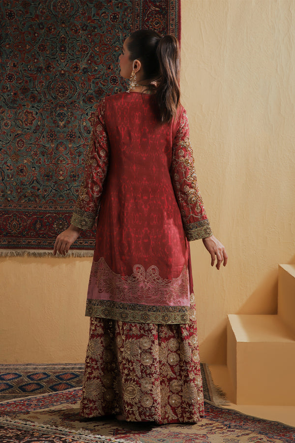 Shamaeel Ansari | Majestic Legacy | Marrakesh Gharara - Bridal Dress - available at Maria Faisal in UK and USA.