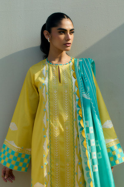 Sania Maskatiya | Luxury Lawn 25 | Vivi (A) - Ladies Clothes - Maria Faisal