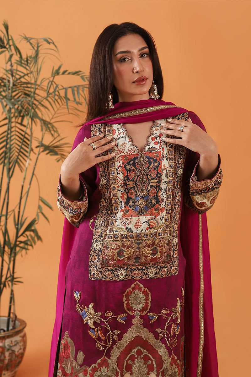 Shamaeel Ansari | Classic Luxe 26 | Silk Signature - Luxury Dress - available at Maria Faisal in UK and USA.