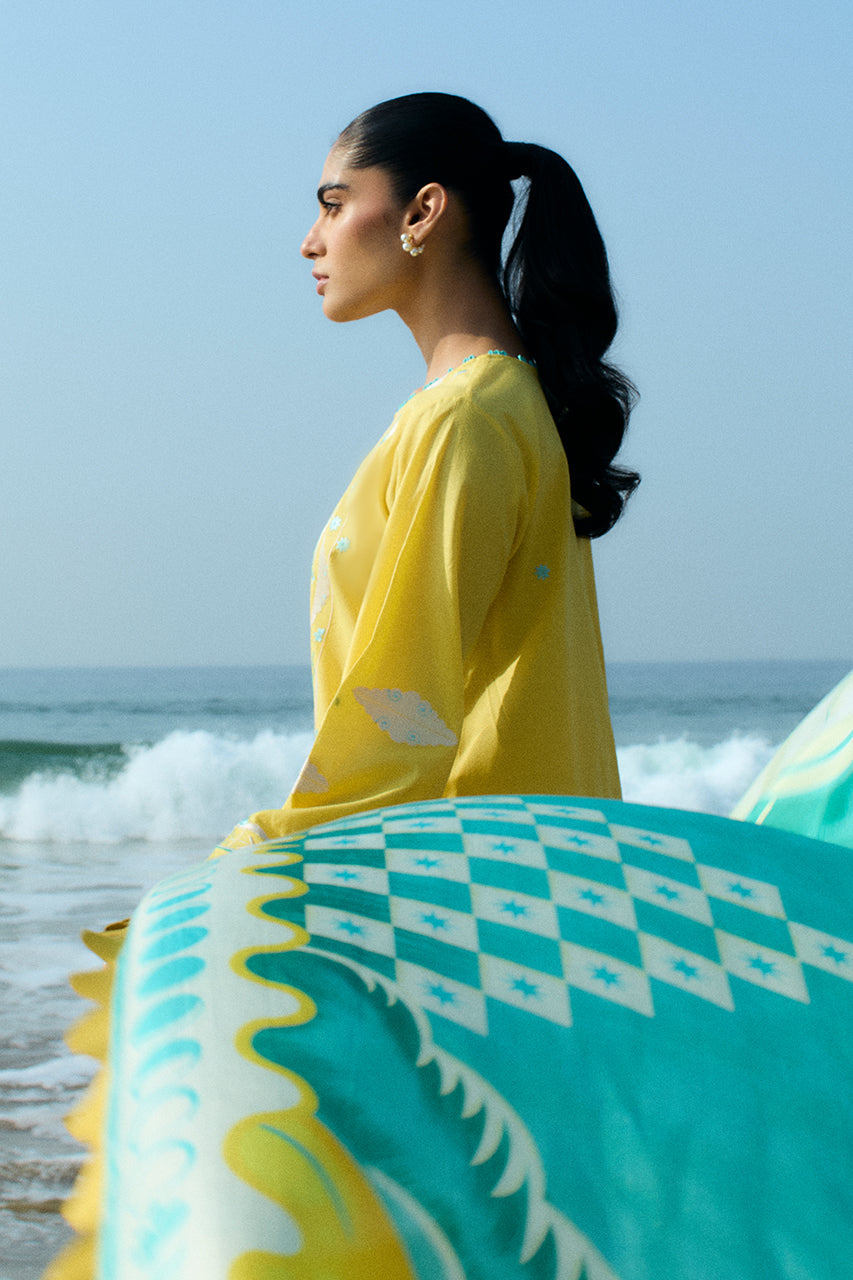 Sania Maskatiya | Luxury Lawn 25 | Vivi (A) - Ladies Clothes - Maria Faisal