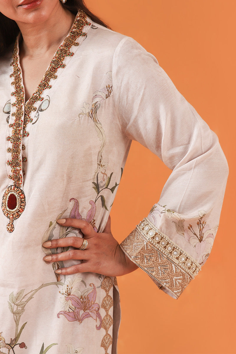 Shamaeel Ansari | Classic Luxe 26 | Garden Grace - Luxury Dress - available at Maria Faisal in UK and USA.