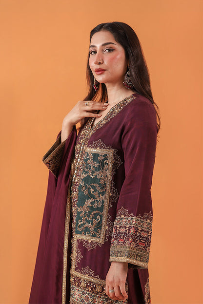 Shamaeel Ansari | Classic Luxe 26 | Lustre - Luxury Dress - available at Maria Faisal in UK and USA.