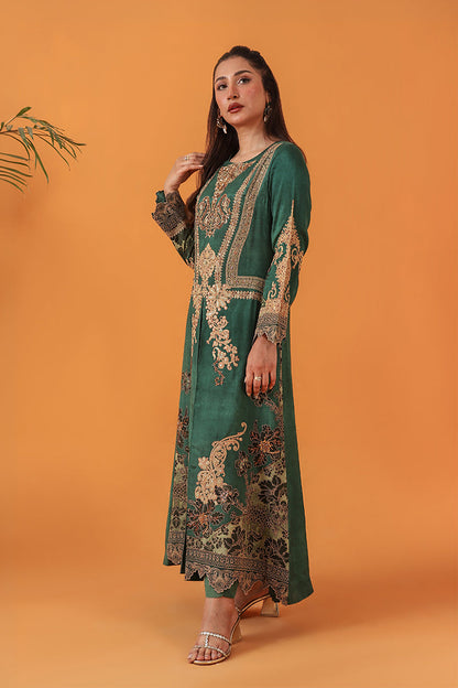Shamaeel Ansari | Classic Luxe 26 | Emerald - Luxury Dress - available at Maria Faisal in UK and USA.
