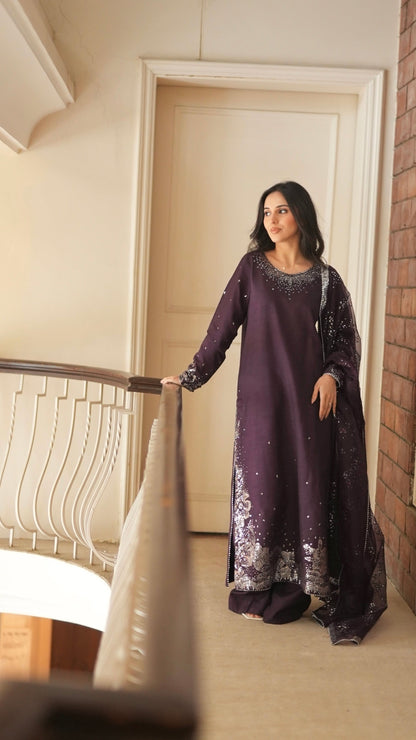 Neeshay | Luxe Pret | Minha - Dress - available at Maria Faisal in UK and USA.