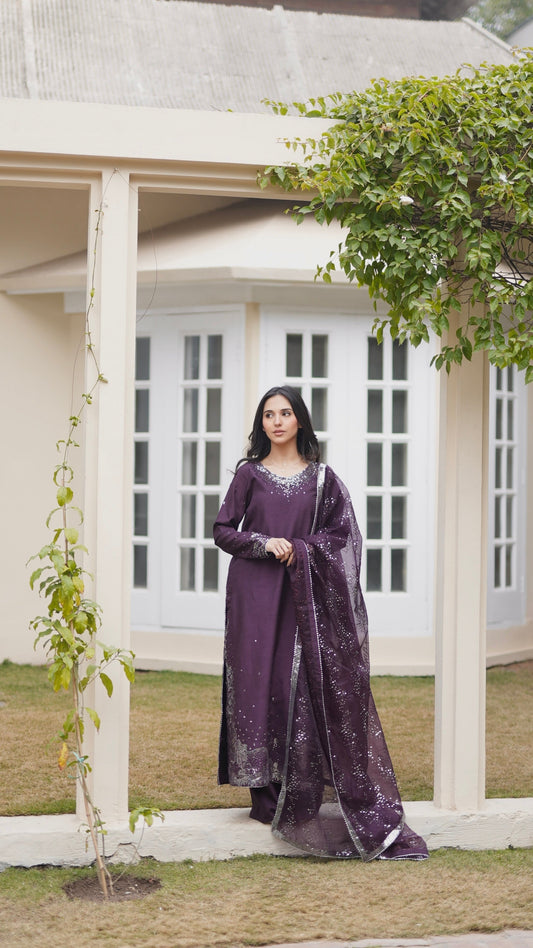 Neeshay | Luxe Pret | Minha - Dress - available at Maria Faisal in UK and USA.