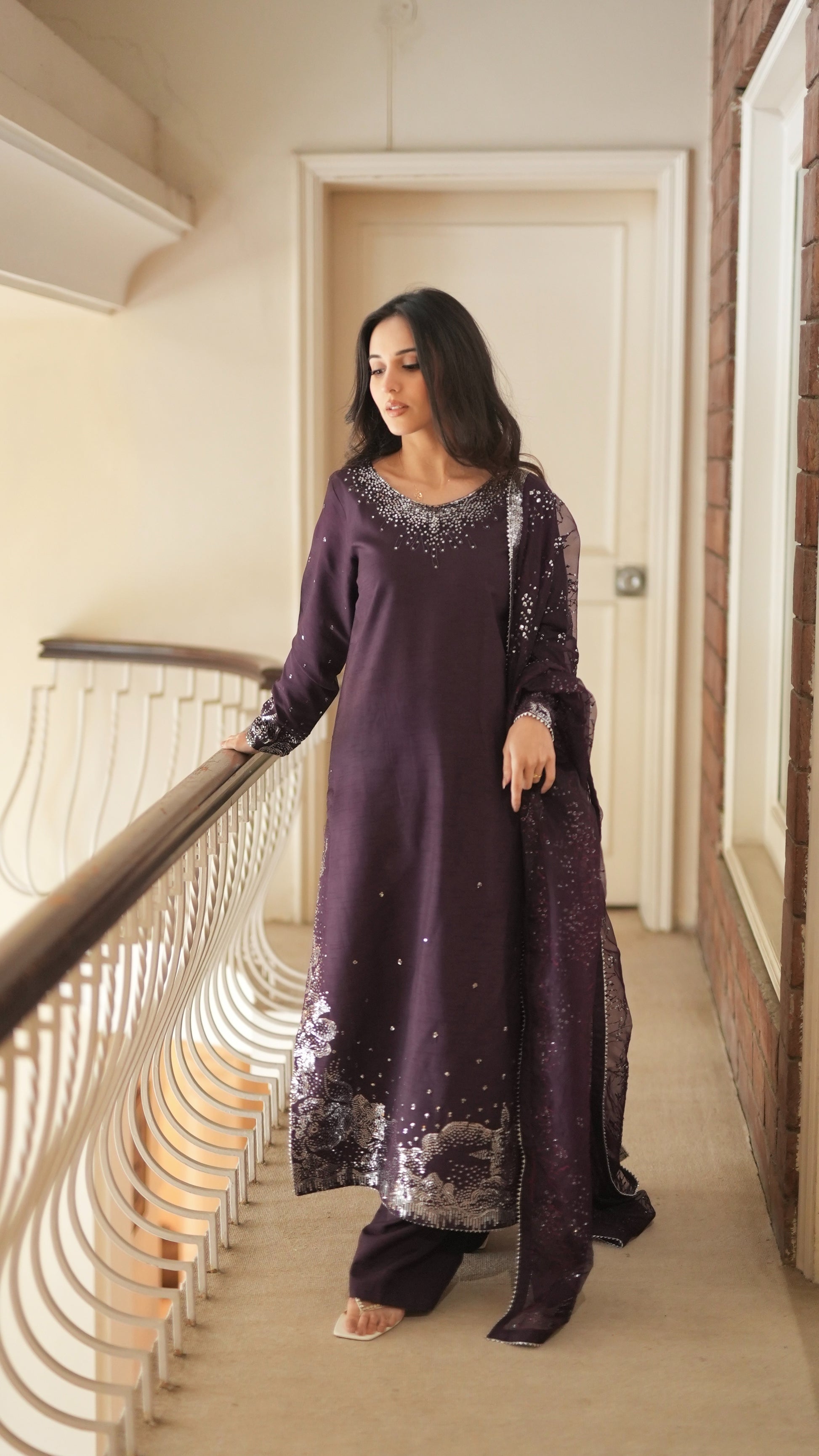 Neeshay | Luxe Pret | Minha - Dress - available at Maria Faisal in UK and USA.