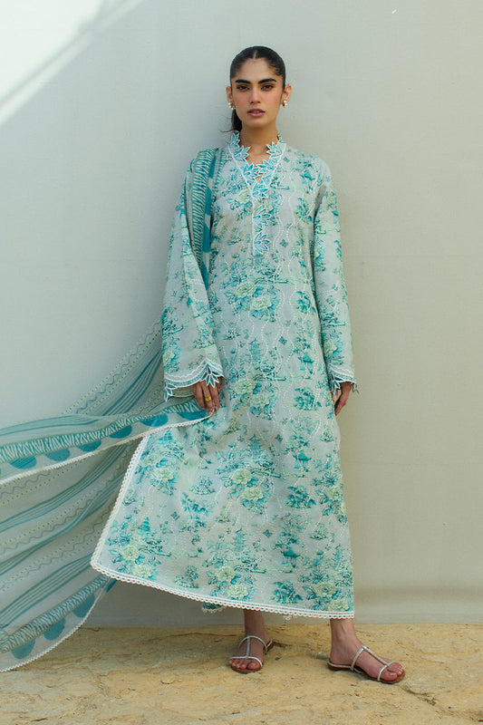 Sania Maskatiya | Luxury Lawn 25 | Myra (A) - Ladies Clothes - Maria Faisal