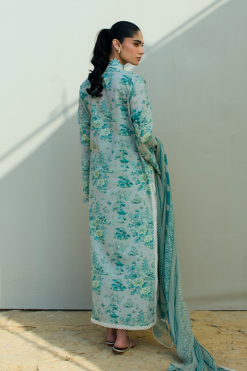 Sania Maskatiya | Luxury Lawn 25 | Myra (A) - Ladies Clothes - Maria Faisal
