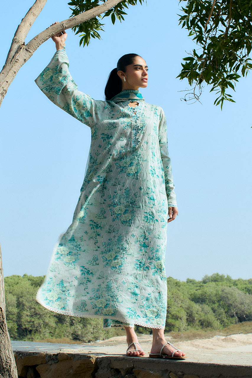 Sania Maskatiya | Luxury Lawn 25 | Myra (A) - Ladies Clothes - Maria Faisal
