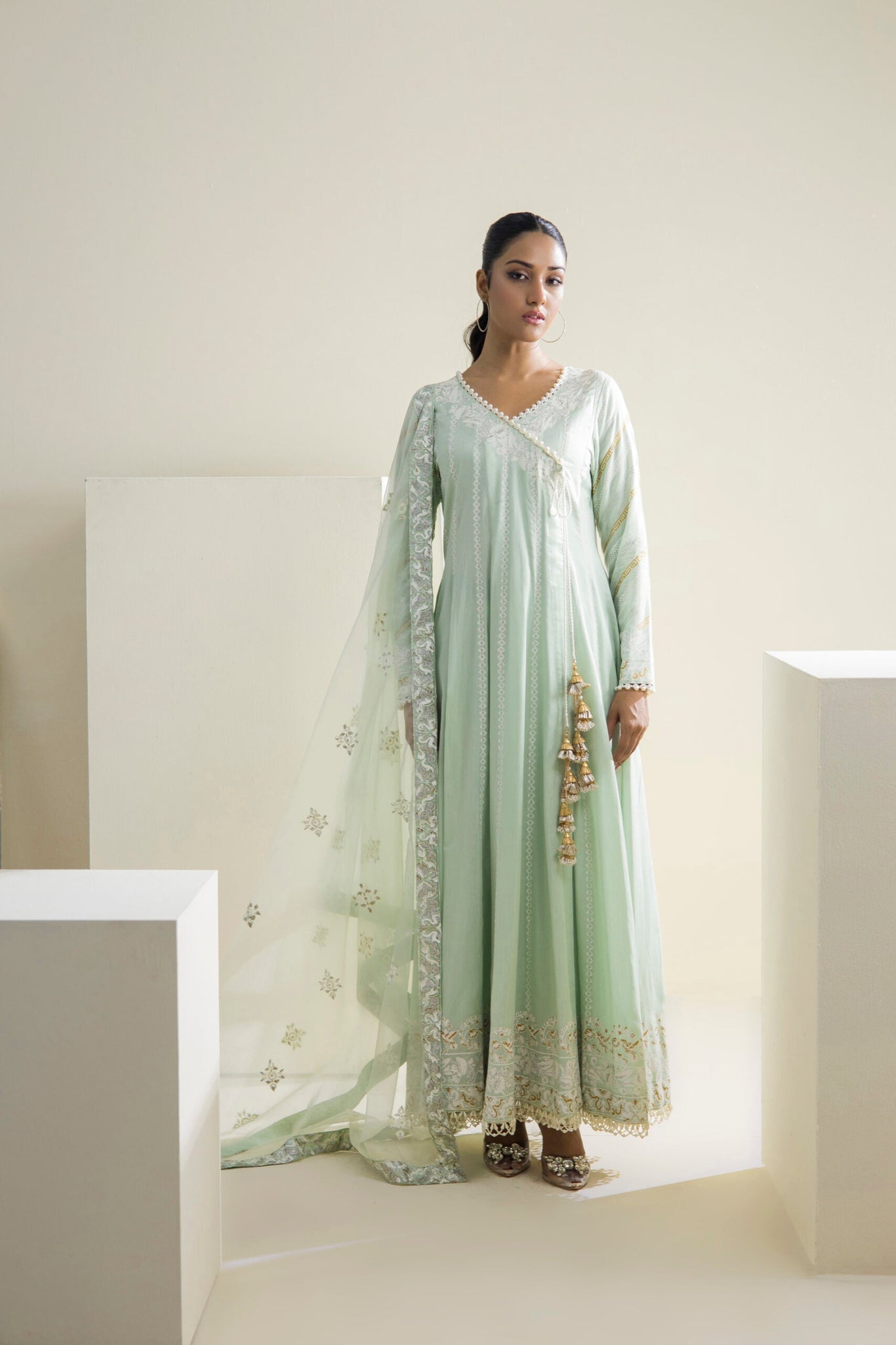 Farhat Jahan | Luxury Pret | Aabroo - Waniyas