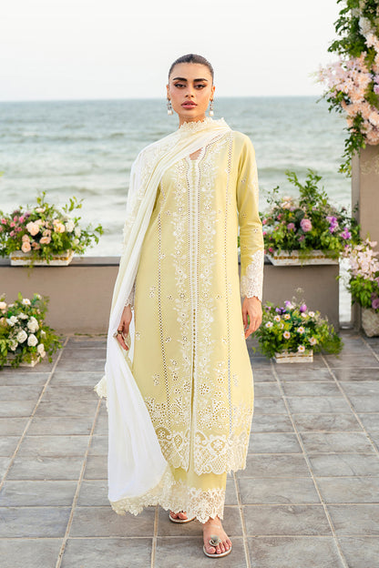 Azure | Luxury Lawn 26 | Imperial Saffron - Luxury Dress - available at Maria Faisal in UK and USA.