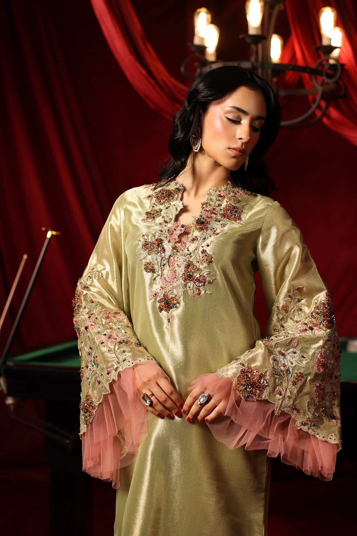 Musferah Saad | The Elite Club | Imperia - Formal Dress - available at Maria Faisal in UK and USA.