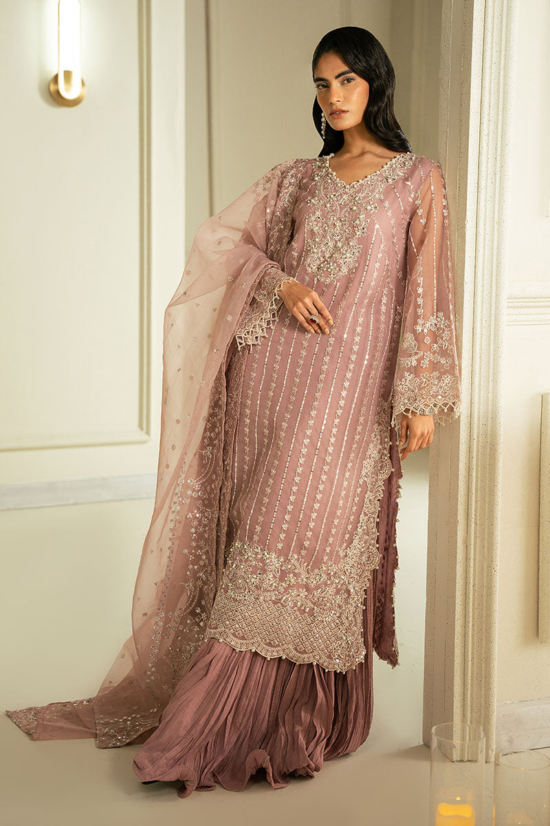 Cross Stitch | FW-24 RTW WEDDING EDIT-2 | ENCHANTED GARDEN - Wedding Dress - available at Maria Faisal in UK and USA.