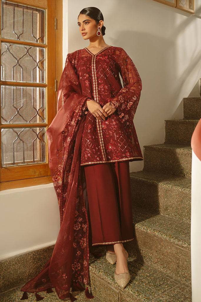 Cross Stitch | Luxe Atelier 25 | MERLOT MUSE by Maria Faisal - Registered Vendor of : Cross Stitch - type : Ladies Clothes - 100% original wedding dresses
