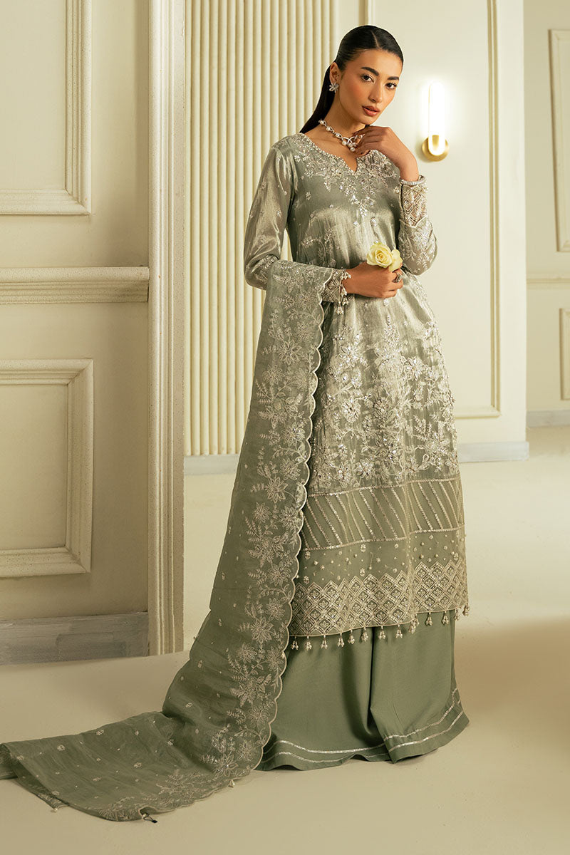 Cross Stitch | FW-24 RTW WEDDING EDIT-2 | MUTED MIRAGE - Wedding Dress - available at Maria Faisal in UK and USA.