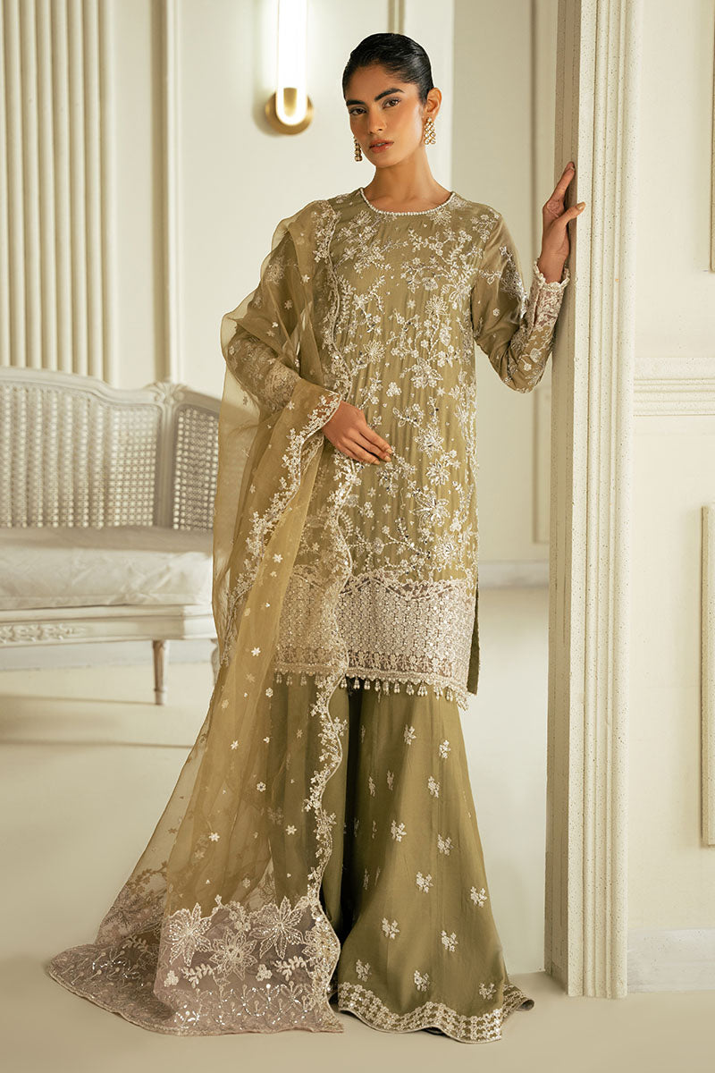 Cross Stitch | FW-24 RTW WEDDING EDIT-2 | AZURE PEARL - Wedding Dress - available at Maria Faisal in UK and USA.