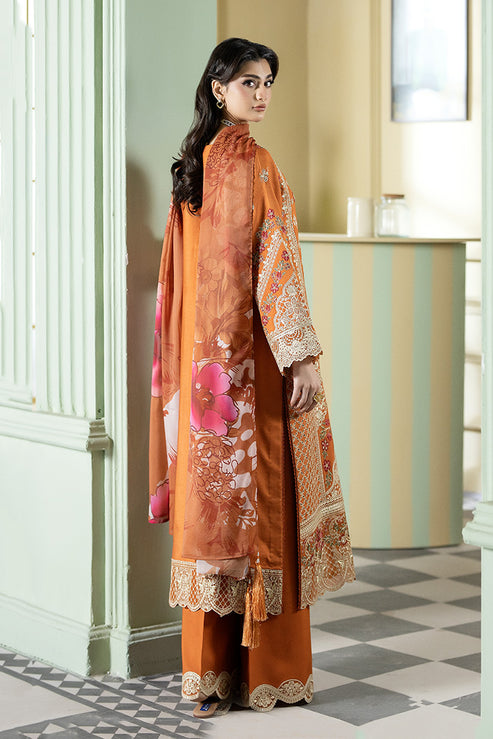 Imrozia Premium | Opaline Drape | IP-186 Ivory Gleam - Formal Dress - available at Maria Faisal in UK and USA.