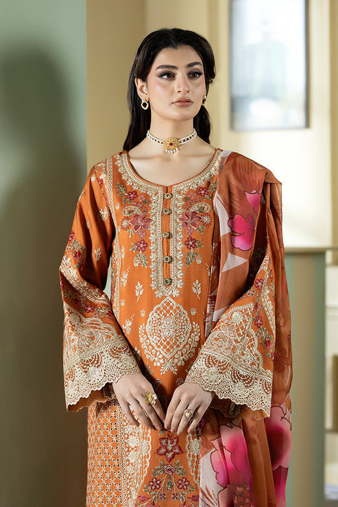 Imrozia Premium | Opaline Drape | IP-186 Ivory Gleam - Formal Dress - available at Maria Faisal in UK and USA.