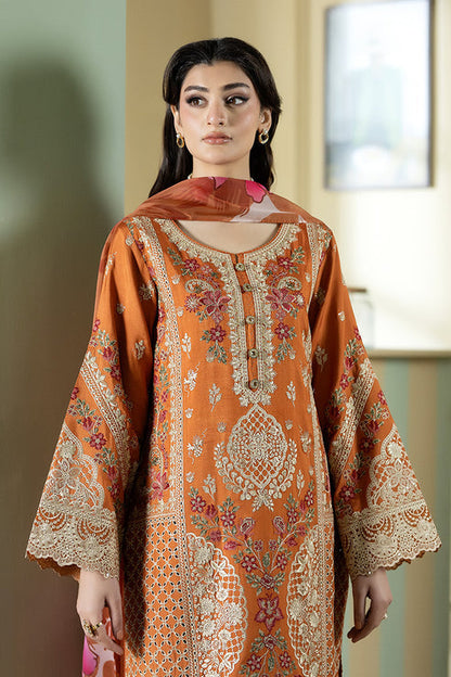 Imrozia Premium | Opaline Drape | IP-186 Ivory Gleam - Formal Dress - available at Maria Faisal in UK and USA.