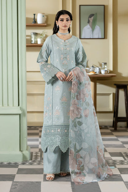 Imrozia Premium | Opaline Drape | IP-194 Opal Mist - Formal Dress - available at Maria Faisal in UK and USA.