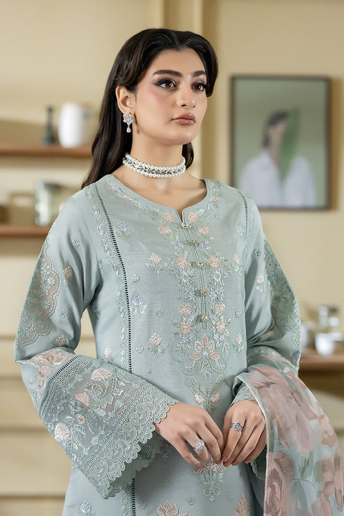 Imrozia Premium | Opaline Drape | IP-194 Opal Mist - Formal Dress - available at Maria Faisal in UK and USA.